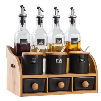 LISM Kreatives Keramik-Gewürzglas und Gewürzbox Set