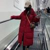 Long Over-the-knee Thickened Cotton Jacket Women's 2025 Winter New Down Cotton Jacket Korean Loose Bread Jacket Jacket