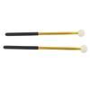 2 Pcs Timpani Mallet Soft Wool Felt Head Anti Slip Rubber Handle Alloy Percussion Stick Gold