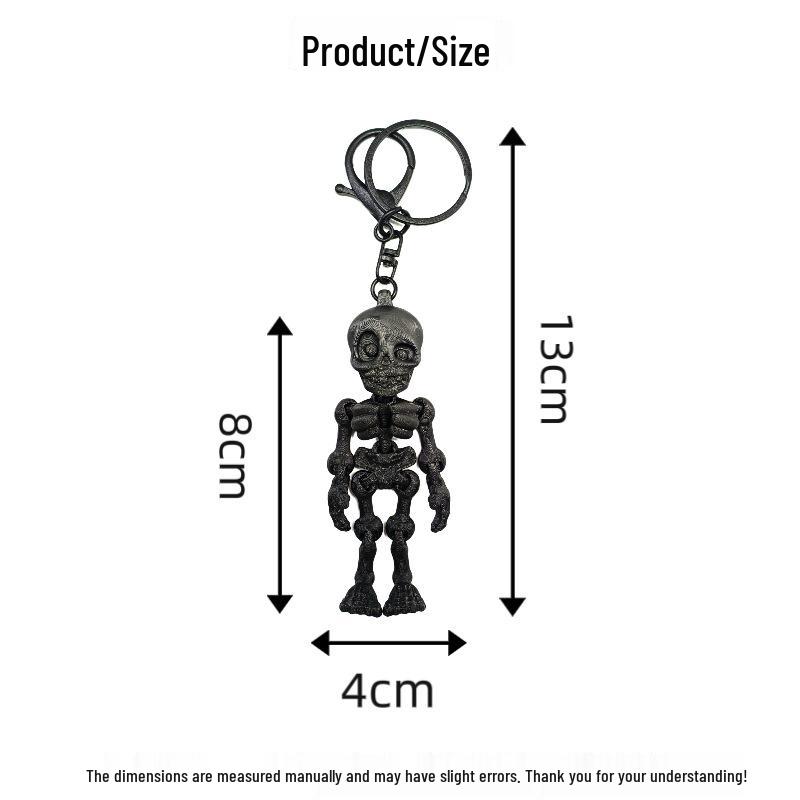 Fully Articulated 3D Skeleton Keychain