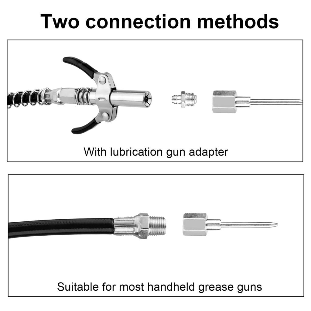 9Pcs Grease Gun Needle Nozzle Kit Durable for Narrow Spaces Automotive Parts and Industrial Machinery Maintenance