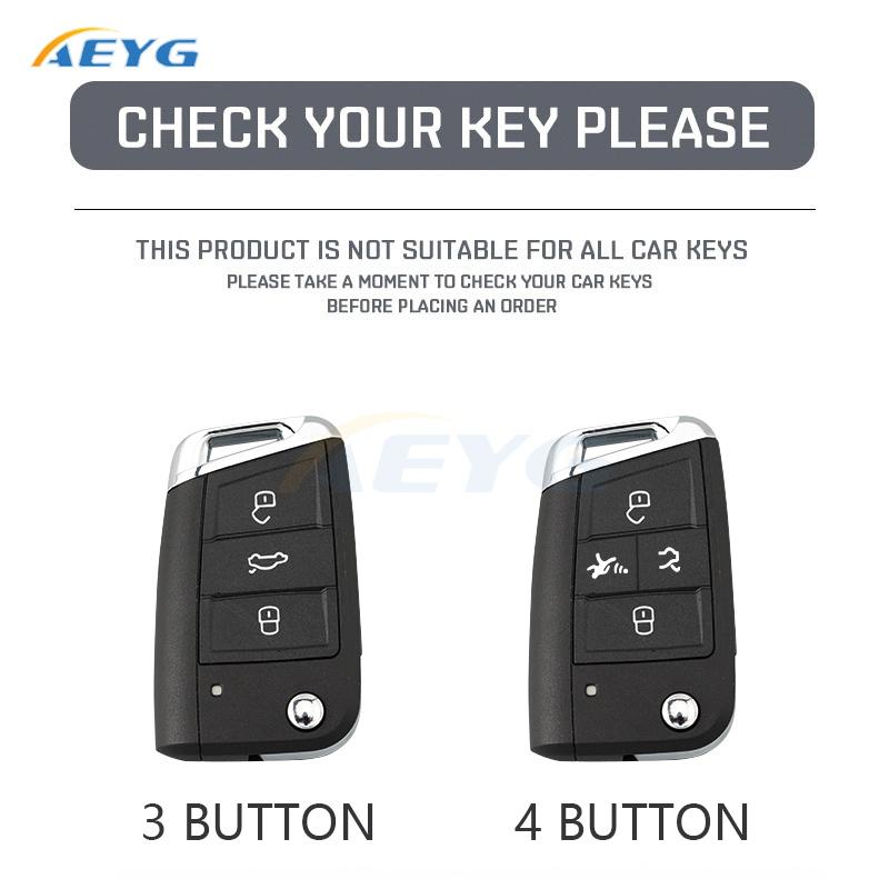 New Tpu Car Remote Key Case Cover Shell For Vw Volkswagen Golf 7 Mk7 Tiguan Mk2 For Seat Ateca Leon Fr 2 Ibiza Auto Accessories
