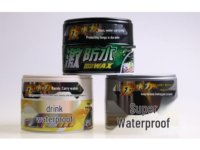 Bochuli Super Wasserabweisendes Autowachs zum Polieren und Schützen von dunklem, hellem und Metallic-Lack.