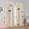 2D Flat Printing 2pcs Curtain Cute Cars Wallpaper Fabric Without Electricity Party Decorations Use for Outdoor Holiday