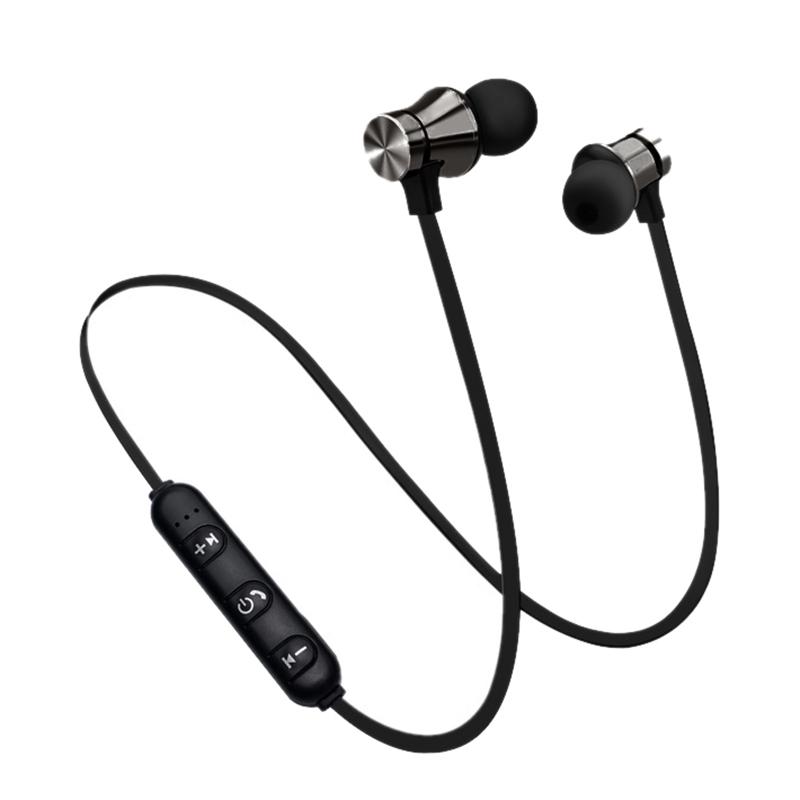 Magnetic Earphone Bluetooth-compatible 4.2 Wireless Headset In-Ear Noise Reduction Hanging Neck Headset Sports Headphones