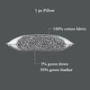 100% Cotton Cover 5% Goose Down 95% Feather Modern Rectangle Eco-Friendly Luxury Neck Sofa Bed Pillow