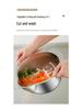 304 Stainless Steel Rice and Vegetable Washing Basin with Sieve