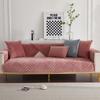 Nordic Solid Color Thicken Plush Sofas Covers Winter Universal Sofa Towel Anti-slip Couch Slipcover for Living Room Home Decor