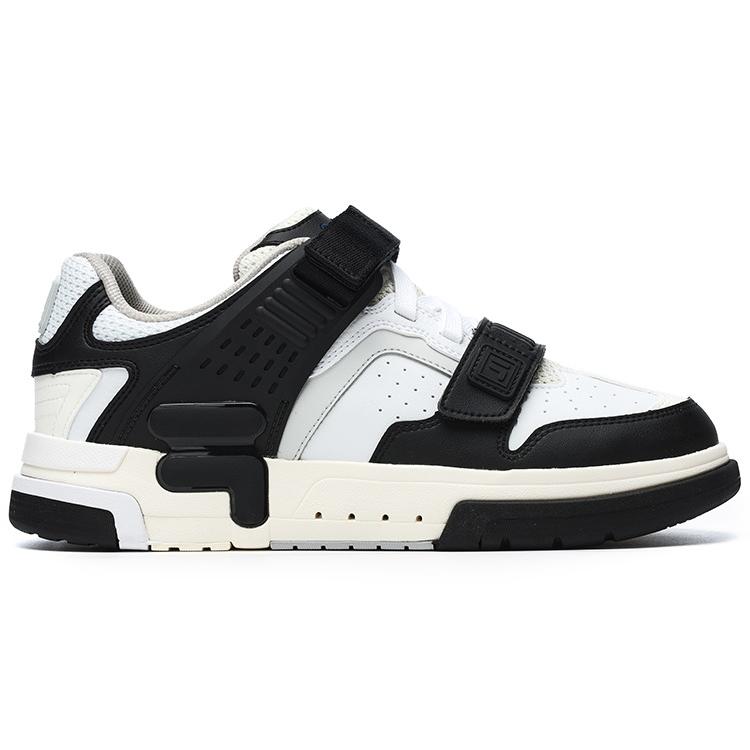 New FILA DOPPIO Low Top Skateboard Shoes Men's Snow Black F12M241206FWB