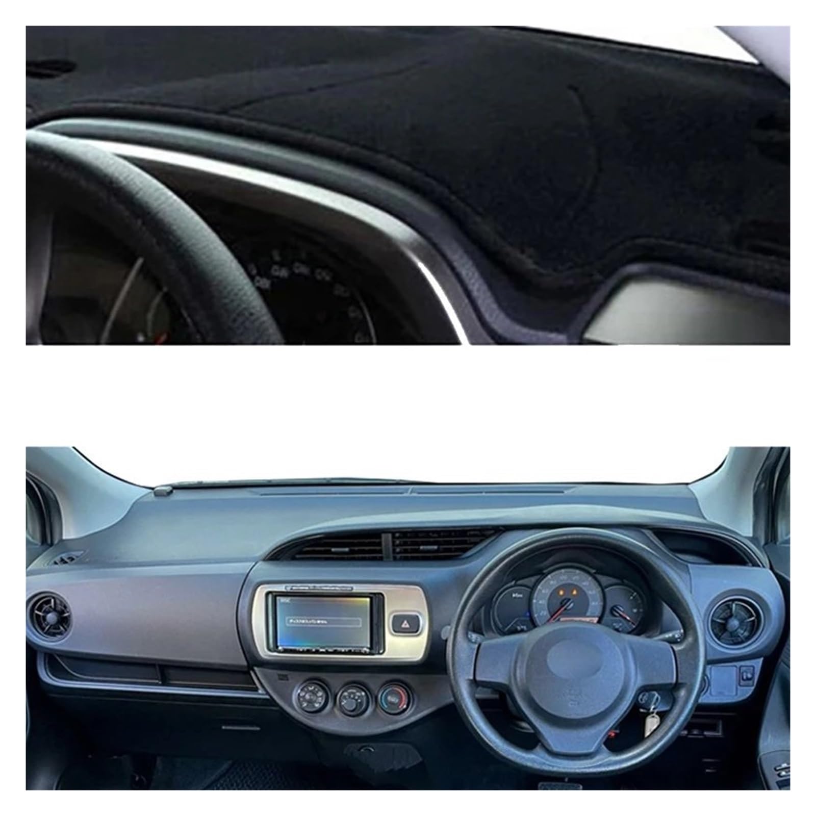 

Коврик на приборную панель для Toyota Vitz 2012 2013 2014, накладка на приборную панель центральной консоли, 2015-2017, протектор, чехол, ковер, коврик, солнцезащитный козырек,