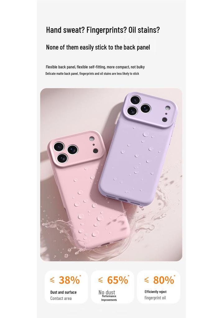 iPhone 17 Pro Max Full Coverage Silicone Case with Integrated Buttons