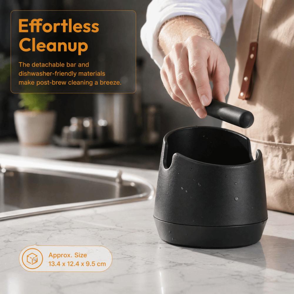 Durable Silicone Espresso Knock Box Large Capacity Knock Box Removable Knock Bar Knockbox Home Use