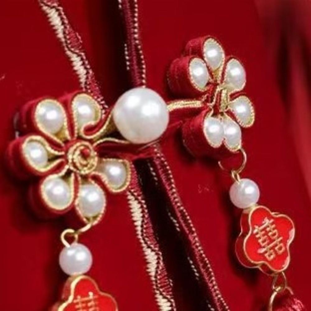 Chinese Style Embroidered Red Envelope Traditional Wedding Gift Package  Chinese New Year