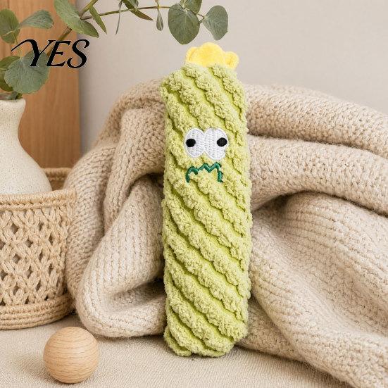 Plush Cactus Cat Toy Toy, Catnip Filled Chew Cute Handcrafted Stuffed Kitten Teething for Indoor Cats Entertainment