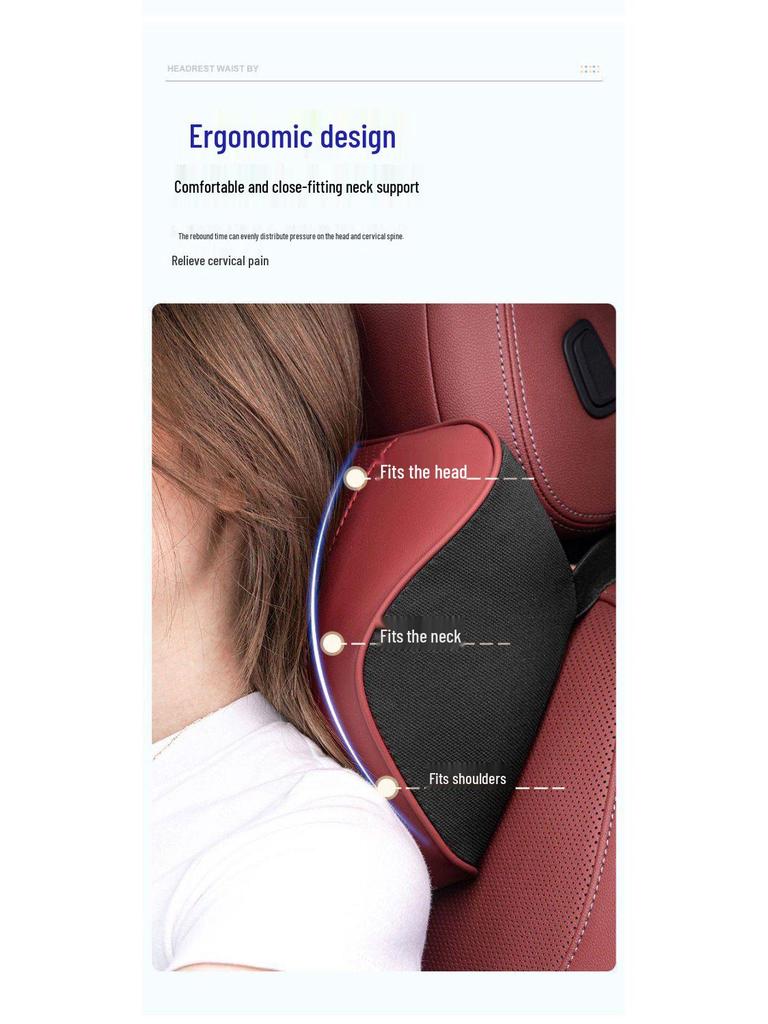 Compatible with Chang'an CS75 Plus, Yidong 35, CS55, and Uni-T Car Headrests and Lumbar Supports.