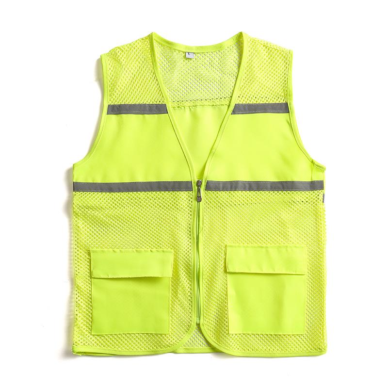 Custom Logo Breathable Mesh Reflective Vest for Public Service & Volunteer Activities