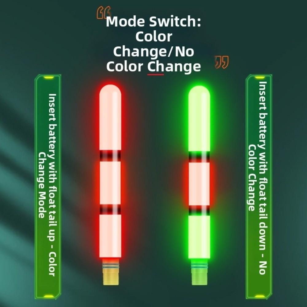 2pcs Gravity-Sensing Electronic Fishing Float LED Light Color-Changing Fishing Float Night Fishing