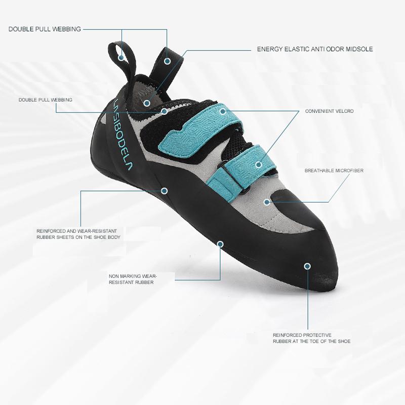 Nowe profesjonalne buty do wspinaczki skałkowej buty wspinaczkowe do wspinaczki halowej i zewnętrznej dla początkujących buty treningowe do wspinaczki skałkowej boulderingu