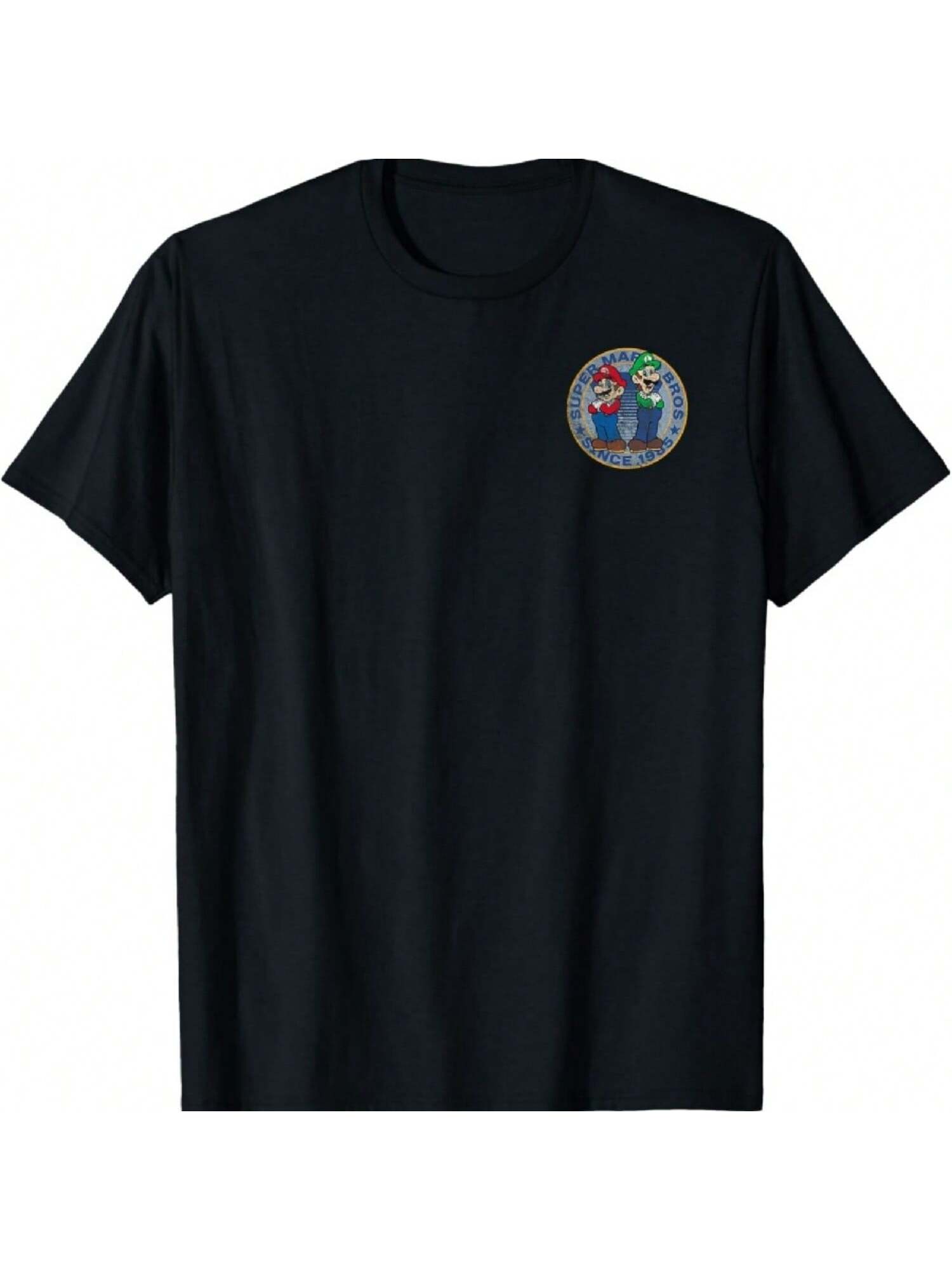 Bros Luigi Left Chest Since 1985 Graphic T-Shirt T-Shirt S разноцветный