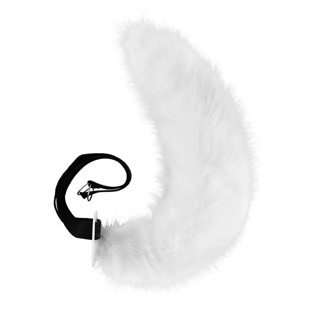 

Simulated Fox Tail Cosplay Comic Show Handmade Plush Fox Tail Adjustable Wolf Tail Foxtail Accessories