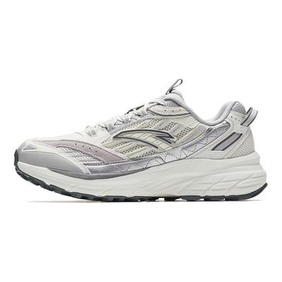 Scarpe da Corsa Casual da Uomo Sneaker Comode Versatili Sport Resistenti all'Usura Leggere Top Basso Bianco Grigio Argento 912535596-1
