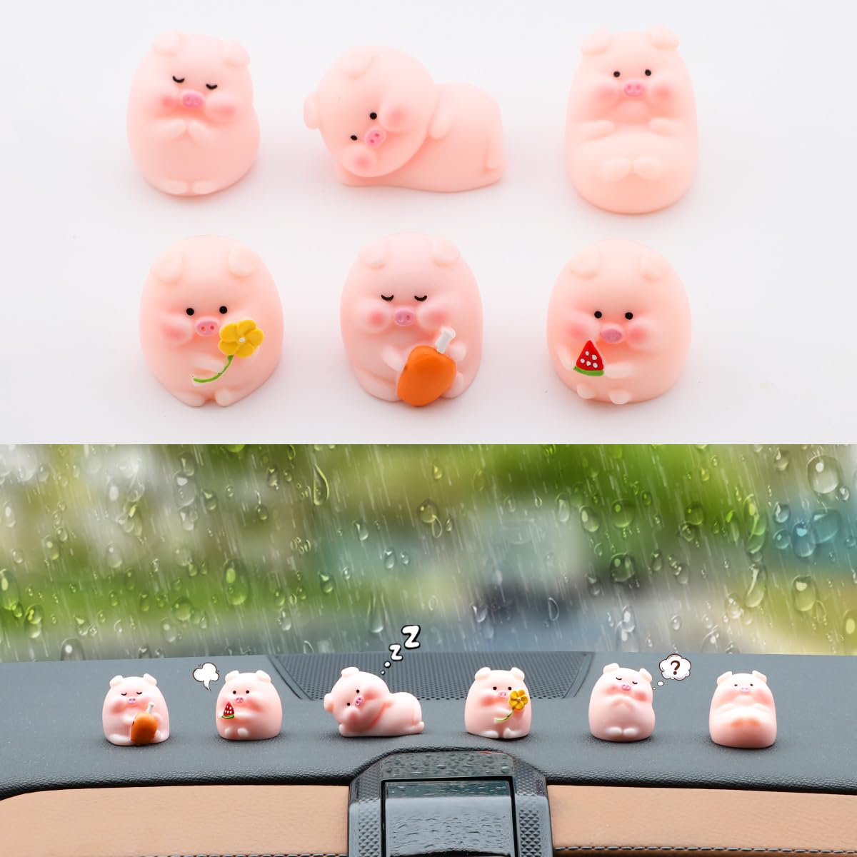

Catland Car Decoration, Cute, Pig, Car Accessories, Interior Decoration, Pink Interior Mirror Rearview Mirror, розовый