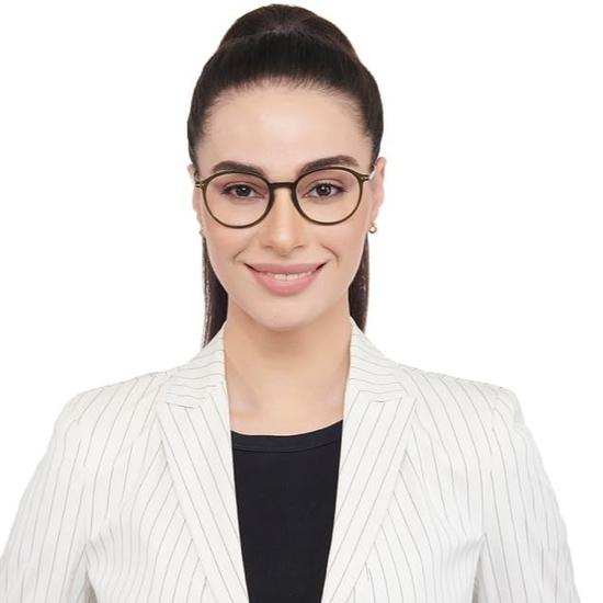 LENSKART BLU | Zero Power Blue Cut Computer Glasses | Anti Glare, Lightweight  | UV Protection Specs | Full Rim Round | Unisex | Large | LB E14787