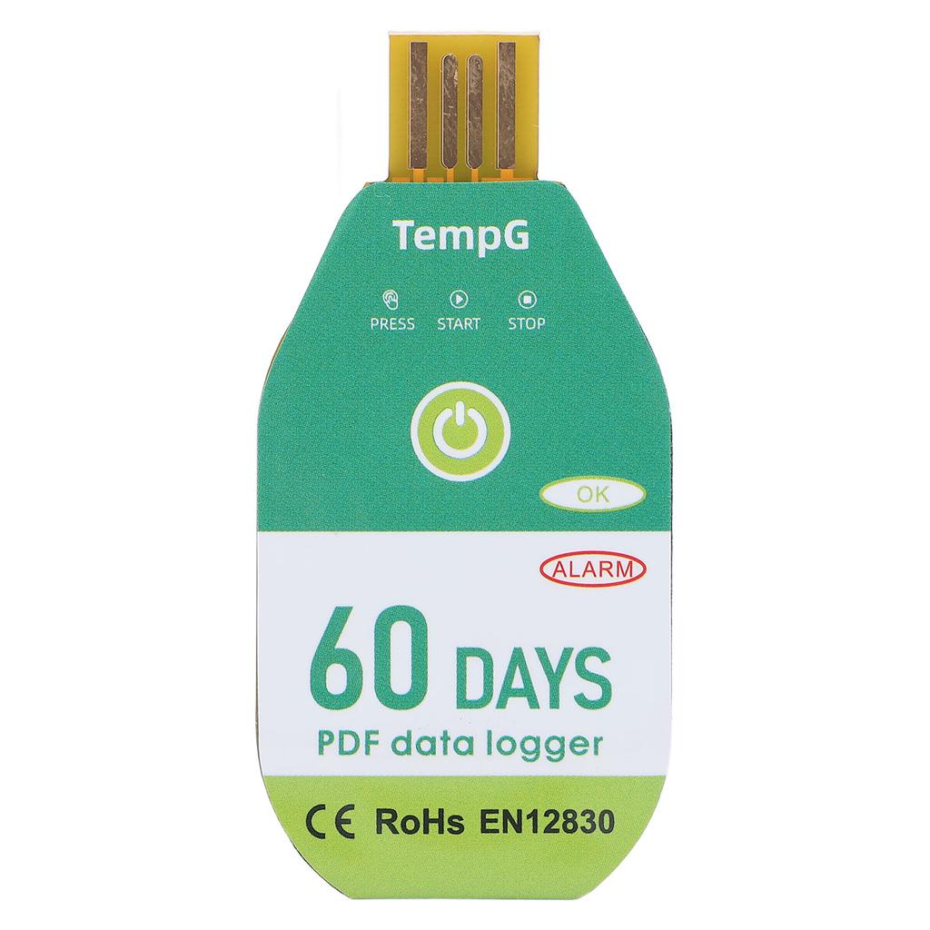 USB Temperature Data Logger Recorder IP67 Water Resistant Disposable PDF Temperature Data Logger