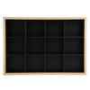 12 Grids Jewelry Tray Organizer PU Leather Black Jewelry Display Tray for Women Girl