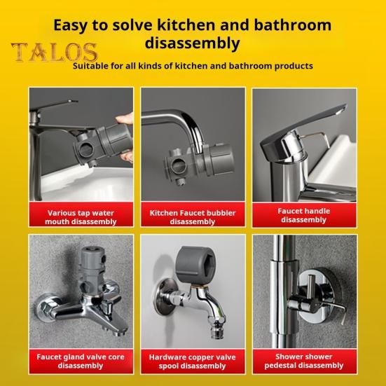 Multifunksjonell kranmuttertrekker Langvarig konstruksjon Enkel å bruke Bærbar 16-i-1 Multifunksjonell verktøysett for muttertrekkere