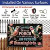 2D Flat 1pc Aluminum Sign "I Just Wanna Sit on My Porch and Watch The Hummingbirds" Rustic Bird Lover Wall Decor Plaque for Home Porch Garden
