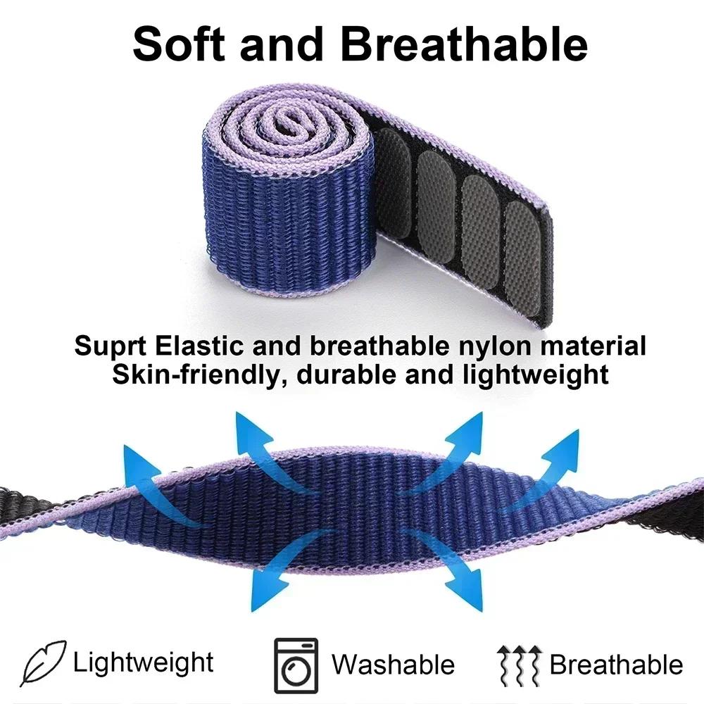 26mm 22mm Klittenband Nylon Bandje Voor Garmin Fenix 7 7X Pro 6/Epix Pro Gen 2 47mm 51mm/Enduro/TACTIX/Forerunner 965 955 Horlogeband