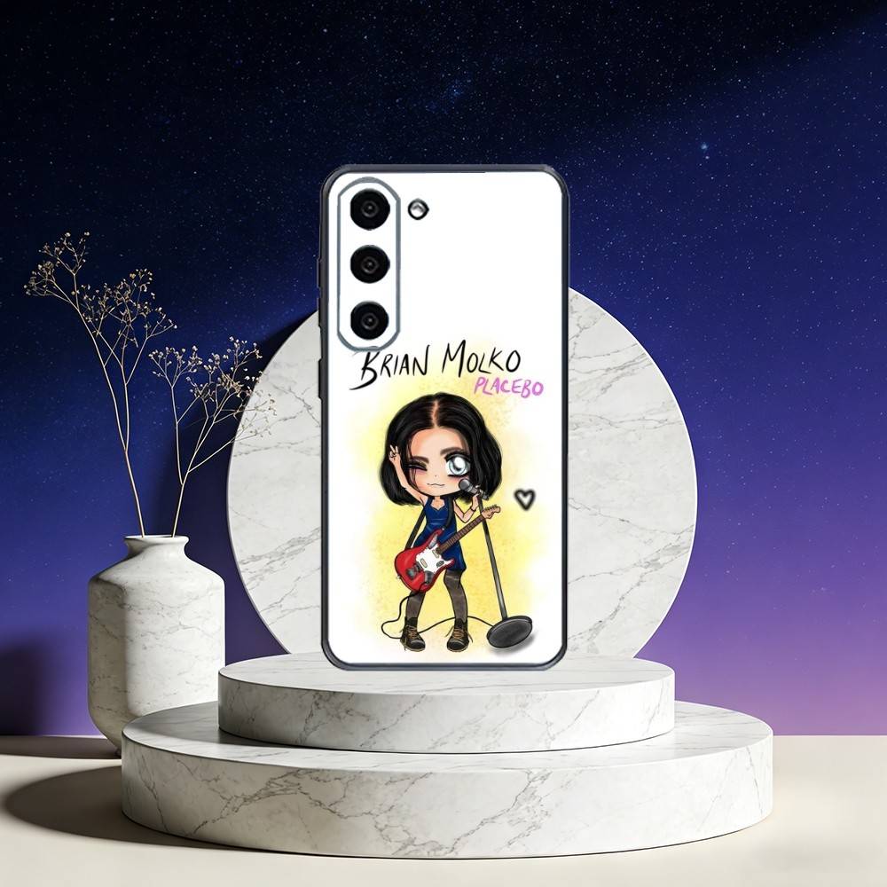 Placebo Brian Molko Phone Case For Samsung Galaxy A73,A72,A71,A70,A53,A52,A51,Others Soft Black Cover