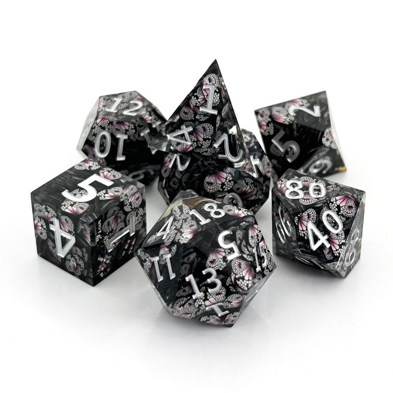 Dungeons and Dragons Board Game Resin Pointy Dice DND Run Group Board Game Polyhedron