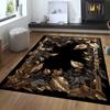Black Gold CARPET FOR LIVE ROOM Large Size Luxury Area Rugs for Bedroom Washable Mat for Room Decor Non-slip Lounge Rug Tapis