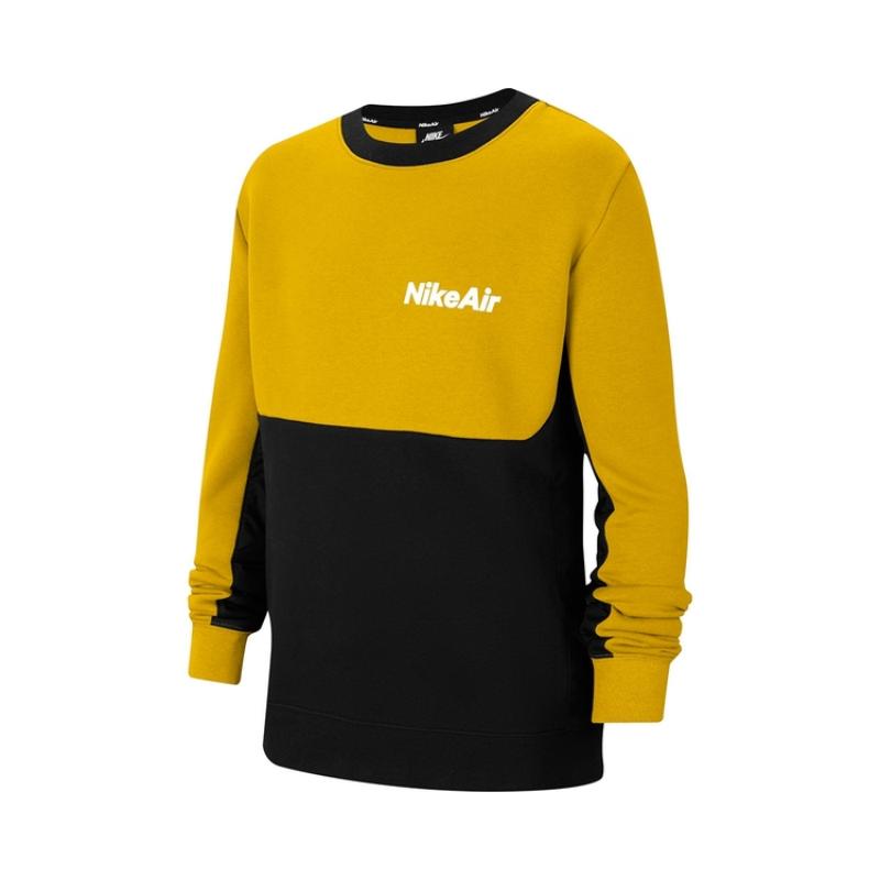 Nike Sweatshirt Air Black/Yellow Teenagers CU9210-743 140/S