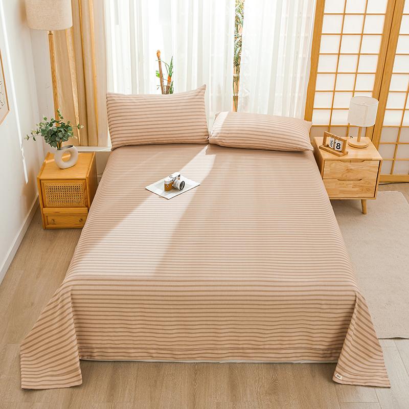 Cotton Thick Bed Flat Sheet for Double Bed Plain Top Sheets Single/Queen/King Flat Bedsheets Soft Home Bed Linen Sheets