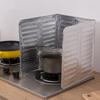 3 Sided Splatter Guard Kitchen Splatter Shield Foldable Oil Proof Plate Board Aluminum Foil Oil