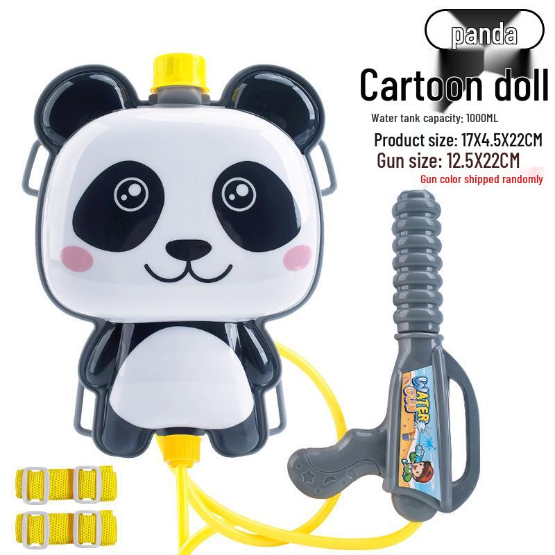 Children's Cartoon Water Gun Backpack - Cute Summer Beach Toy