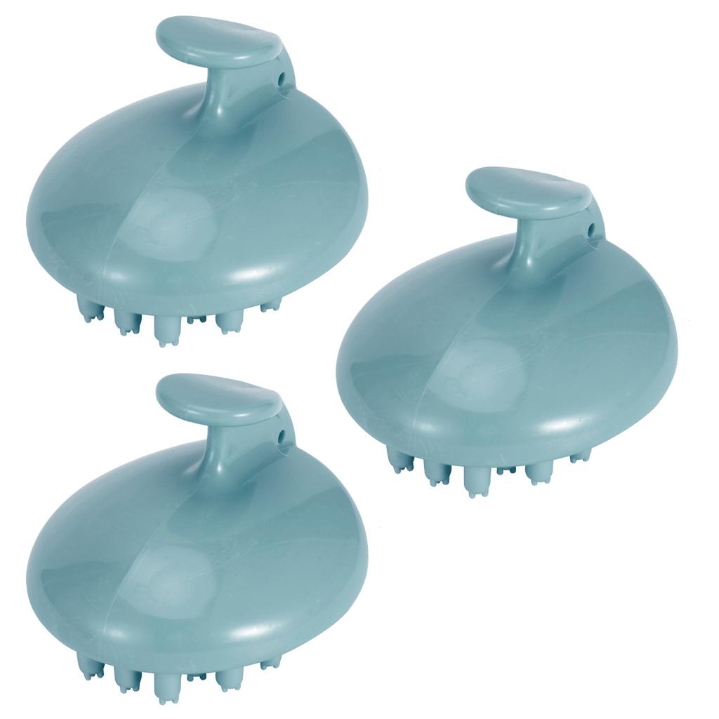 3Pcs Scalp Massage Brush Adult Universal Hairdressing Shampoo Wash Hair Combblue