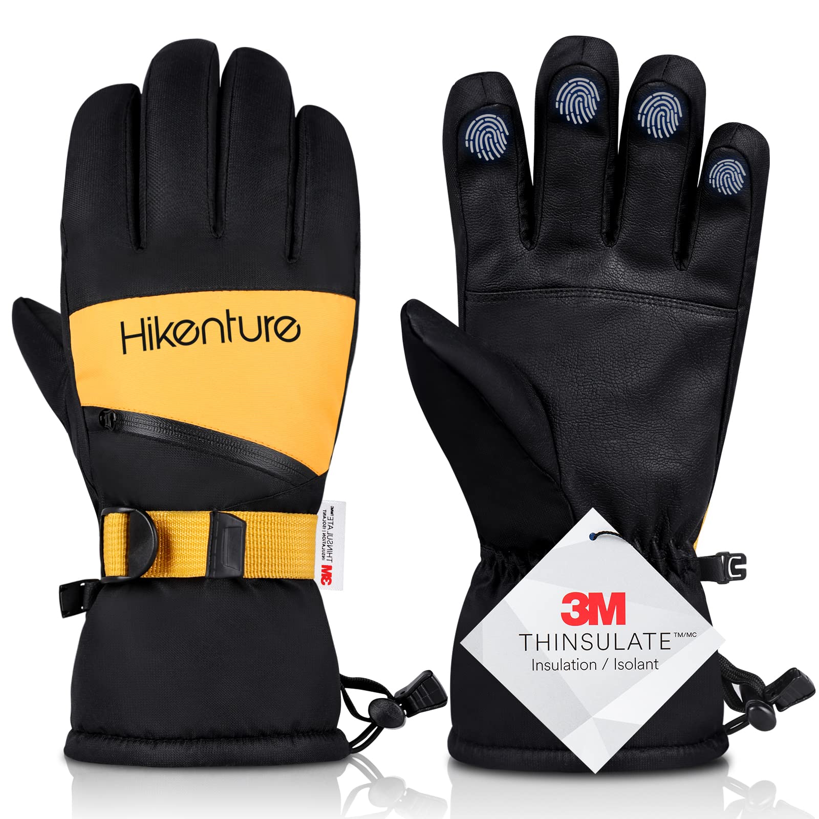 

HIKENTURE Лыжные Перчатки для Холодной Погоды для Женщин и Зимнего Альпинизма, Сноубординга, Зимние Снежные Перчатки для Уборки Снега, Унисекс Перчатки, Перчатки,