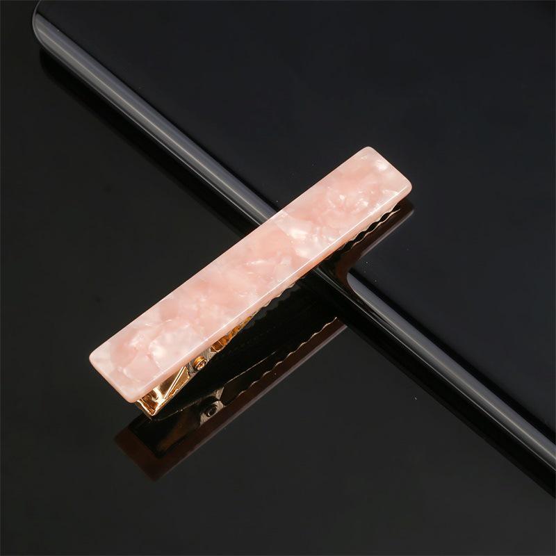1PCS Fashion Alligator Clips Acetate Zinc Alloy Hair Clips Simple Rectangle Hair Clips Headwear Woman Hair Accessories