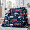 Feuerwehr-Thema Bedruckte Decke - Perfekt für Sofa, Bett, Reisen & Outdoor-Nutzung | Maschinenwaschbar, Gemütlich & Langlebig.