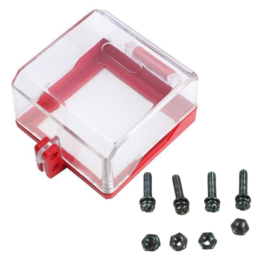 High Strength Clear Plastic Wall Switches Cover Emergency Button Wall Switch Socket Lockout Cover Lock Box Enduring