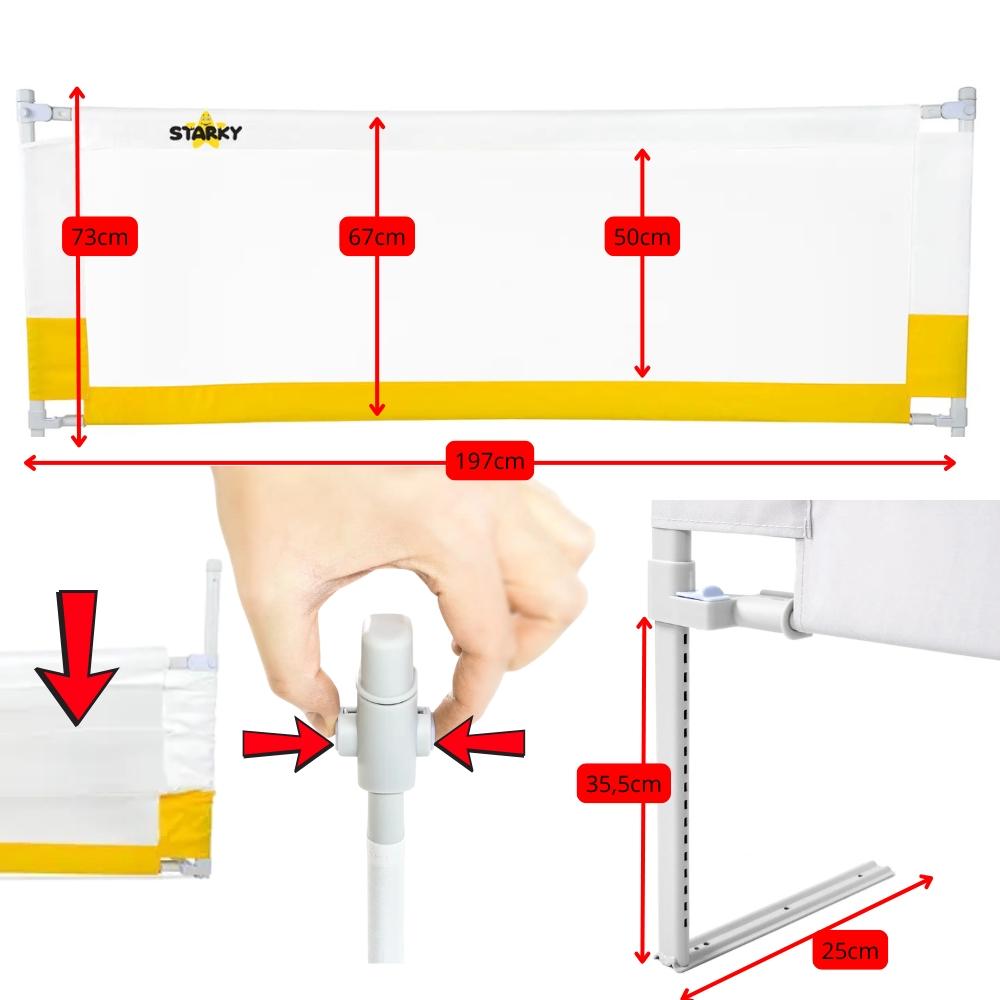 Barierka do łóżka, pokrowiec ochronny, blokada, zabezpieczenie dla dziecka