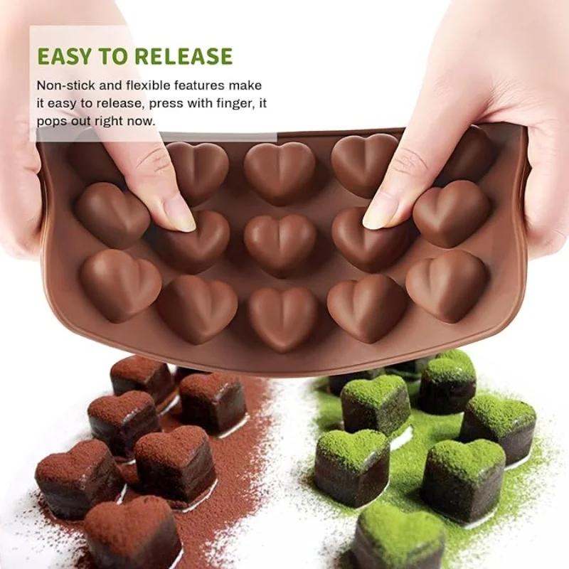 Chocolate Flower Molds Reusable Silicone Cake Chocolate Candy Fondant Mold Durable Rose Floral Soap Mould for Baker Ice Butter