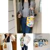 Cute Cartoon Tote Bag For Girls Featuring Snowman Design Ideal For Daily Use