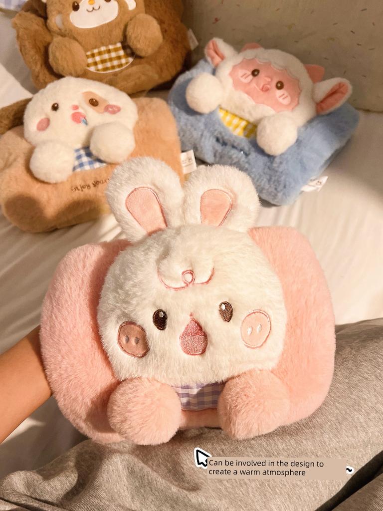 Bear Electric Hot Water Bag Cute Rechargeable Explosion-Proof Hot-Water Bag Autumn and Winter Girls Belly Compress Hand Warmer Electric Warming