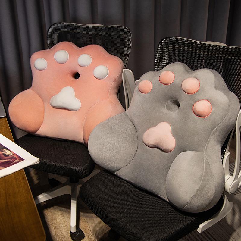 Cat Claw Office Waist Backrest Waist Pad Car Car Seat Home Sofa Waist Pillow Student Cushion