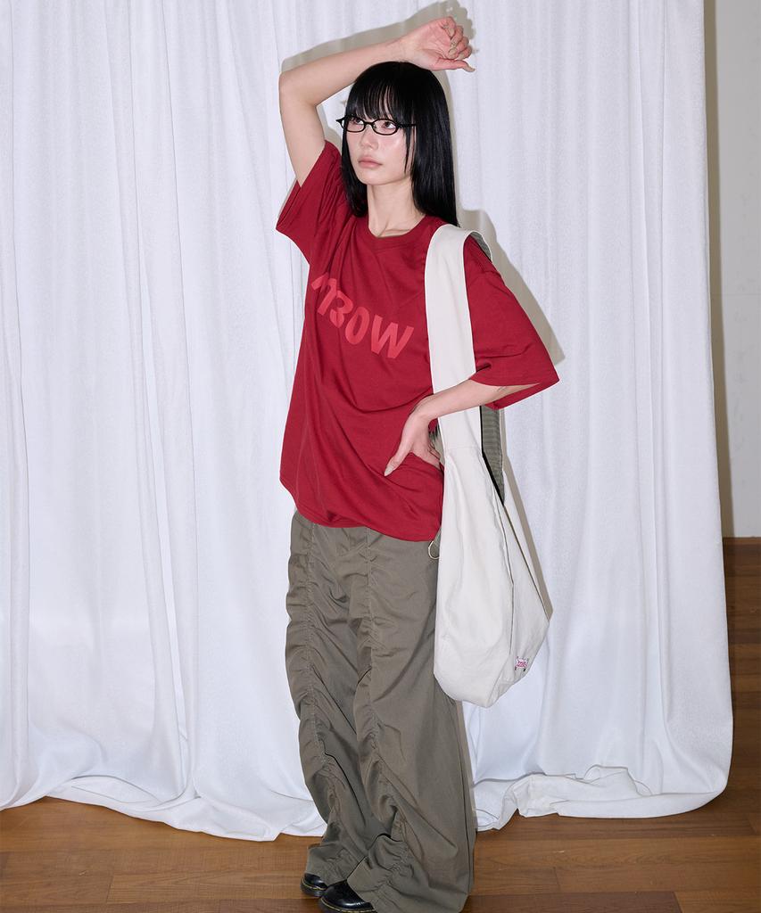 Isjabaibeu Lace Layered Wide Pants - Khaki
